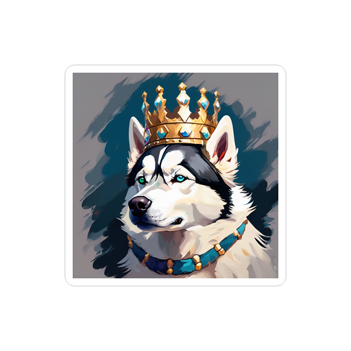 PugMug Custom Siberian Husky Sticker
