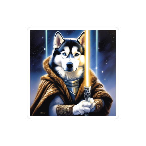 PugMug Custom Siberian Husky Sticker