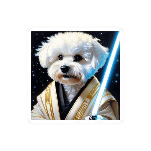 PugMug Custom Bichons Frise Sticker