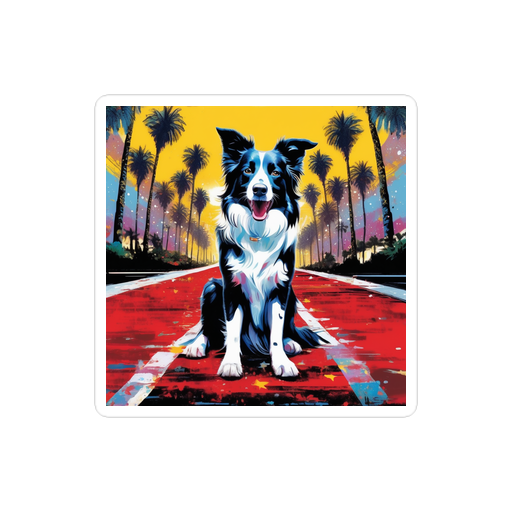PugMug Custom Border Collie Sticker
