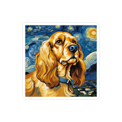 PugMug Custom Cocker Spaniel Sticker