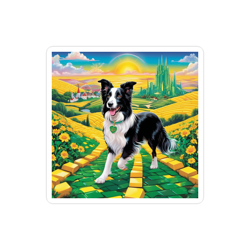PugMug Custom Border Collie Sticker