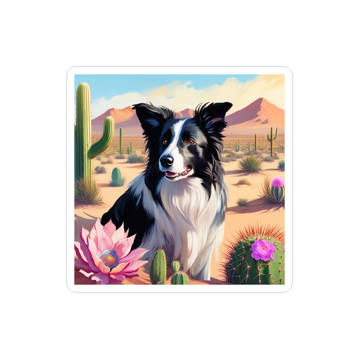 PugMug Custom Border Collie Sticker