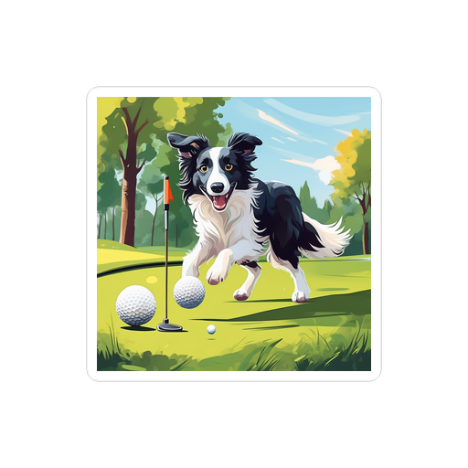 PugMug Custom Border Collie Sticker