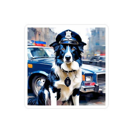 PugMug Custom Border Collie Sticker