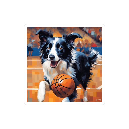 PugMug Custom Border Collie Sticker