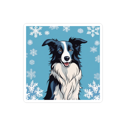 PugMug Custom Border Collie Sticker
