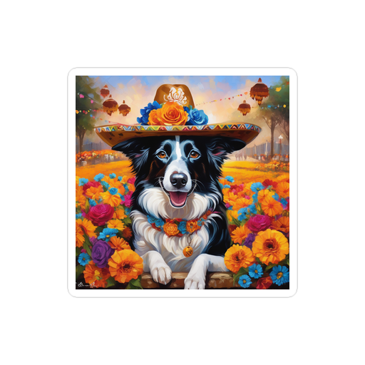 PugMug Custom Border Collie Sticker