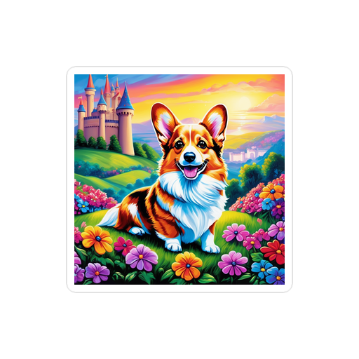 PugMug Custom Pembroke Welsh Corgi Sticker