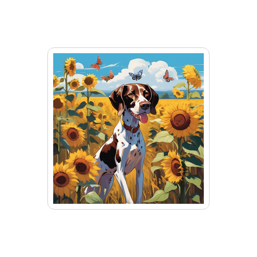 PugMug Custom Pointer Dog Sticker