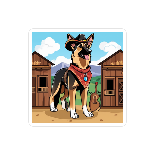 PugMug Custom German Shepherd Dog Sticker