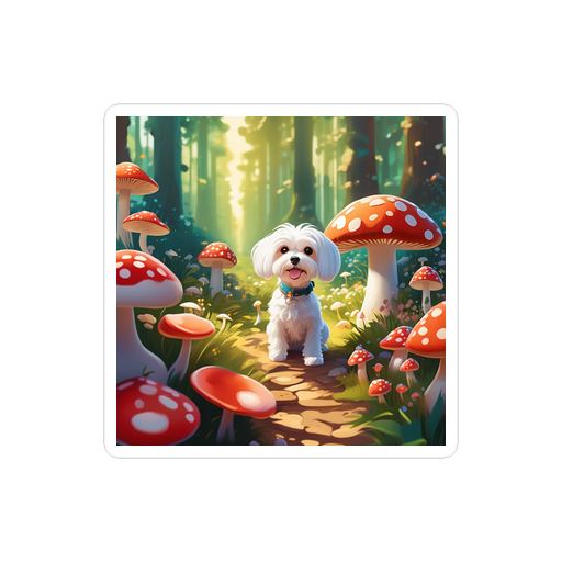 PugMug Custom Maltese Dog Sticker