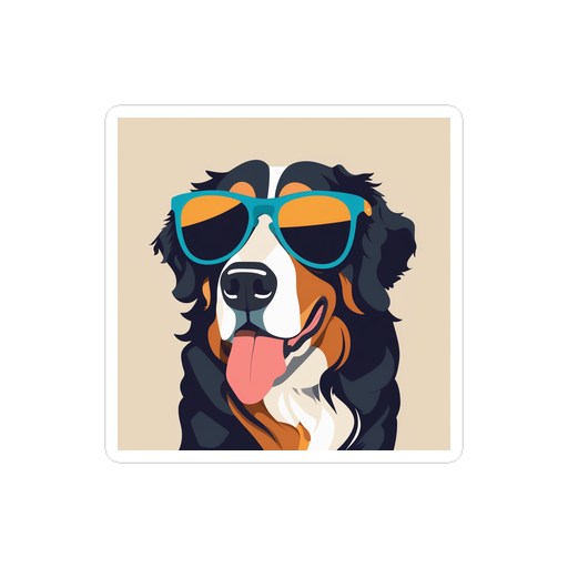 PugMug Custom Bernese Mountain Dog Sticker