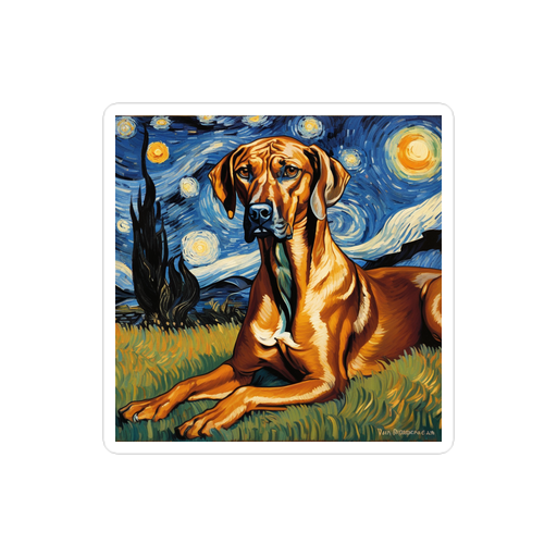 PugMug Custom Rhodesian Ridgeback Sticker