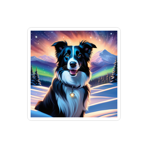PugMug Custom Border Collie Sticker
