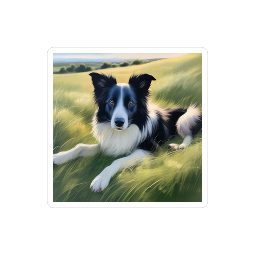 PugMug Custom Border Collie Sticker