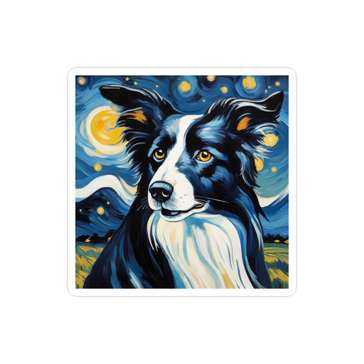 PugMug Custom Border Collie Sticker