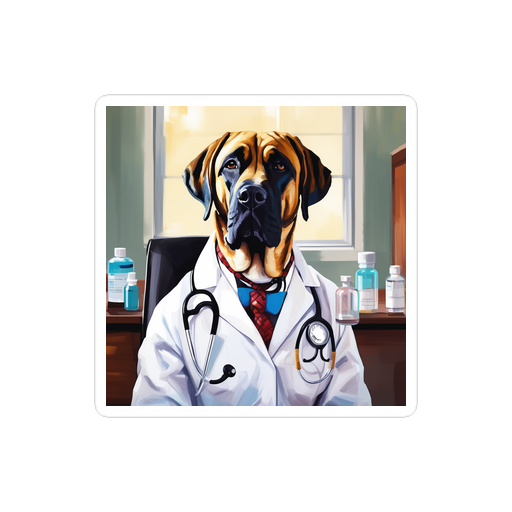 PugMug Custom Mastiff Sticker