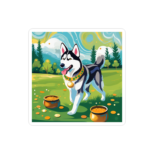 PugMug Custom Siberian Husky Sticker