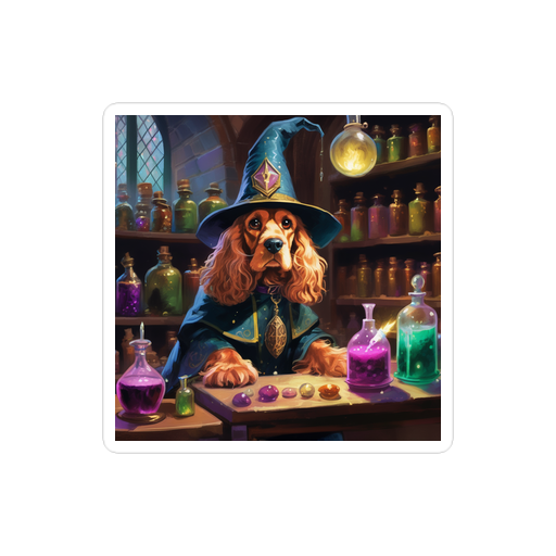 PugMug Custom Cocker Spaniel Sticker