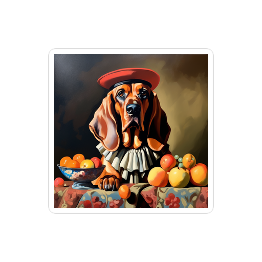 PugMug Custom Bloodhound Sticker