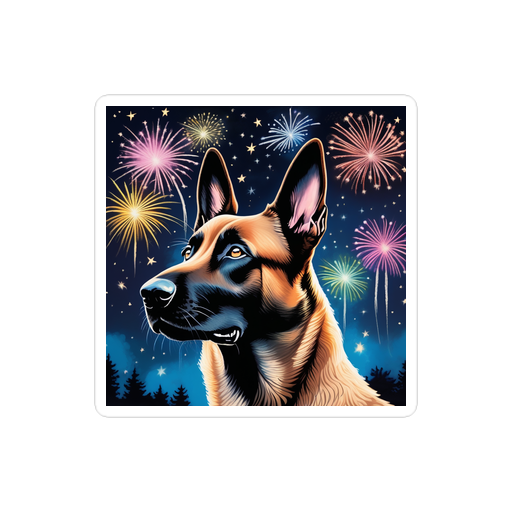 PugMug Custom Belgian Malinois Sticker