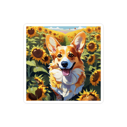 PugMug Custom Pembroke Welsh Corgi Sticker