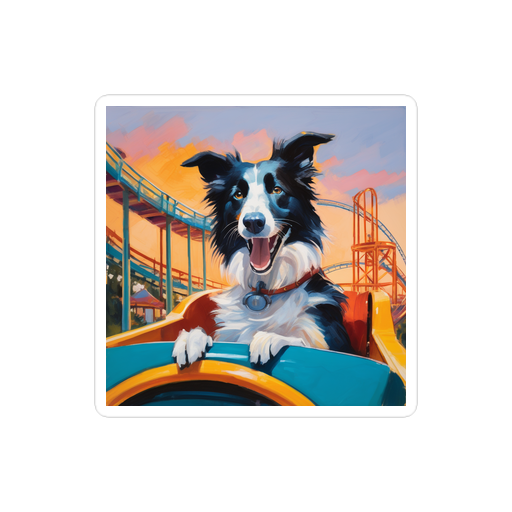 PugMug Custom Border Collie Sticker