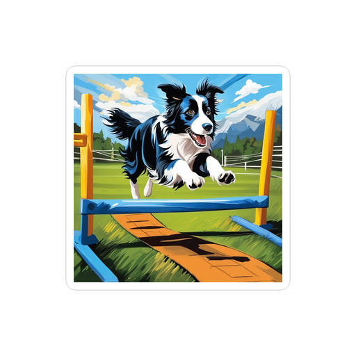 PugMug Custom Border Collie Sticker