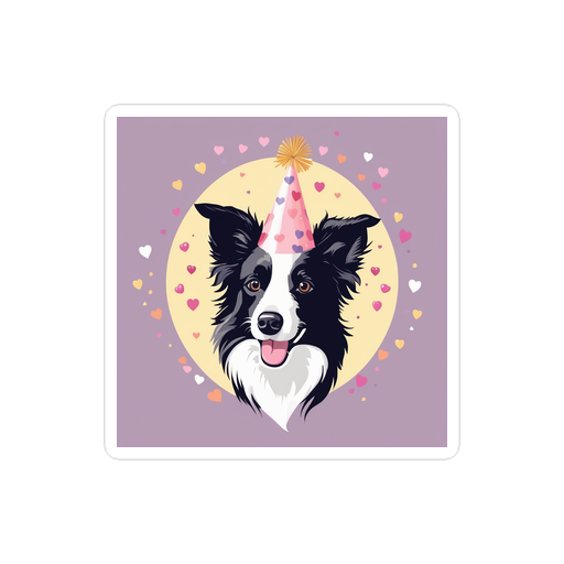 PugMug Custom Border Collie Sticker