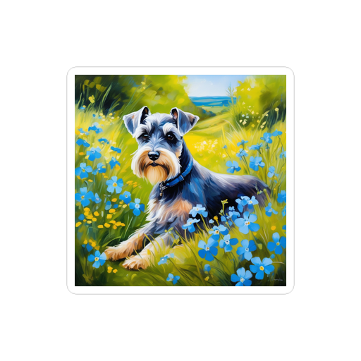 PugMug Custom Miniature Schnauzer Sticker