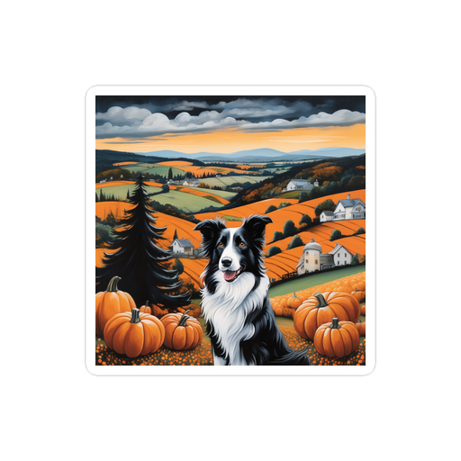 PugMug Custom Border Collie Sticker