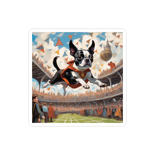 PugMug Custom Boston Terrier Sticker