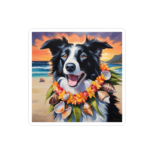 PugMug Custom Border Collie Sticker