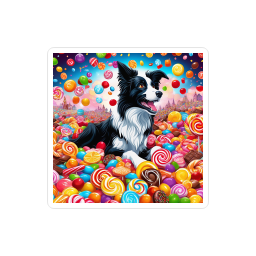 PugMug Custom Border Collie Sticker