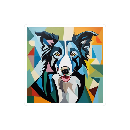 PugMug Custom Border Collie Sticker