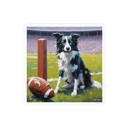 PugMug Custom Border Collie Sticker