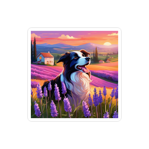 PugMug Custom Border Collie Sticker