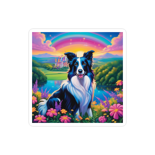 PugMug Custom Border Collie Sticker