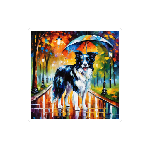 PugMug Custom Border Collie Sticker