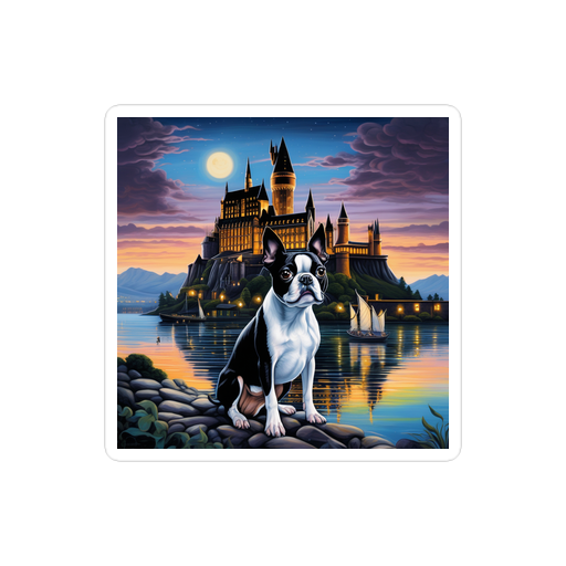 PugMug Custom Boston Terrier Sticker