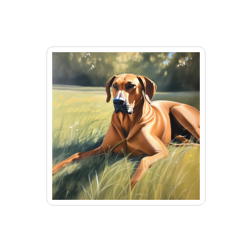 PugMug Custom Rhodesian Ridgeback Sticker