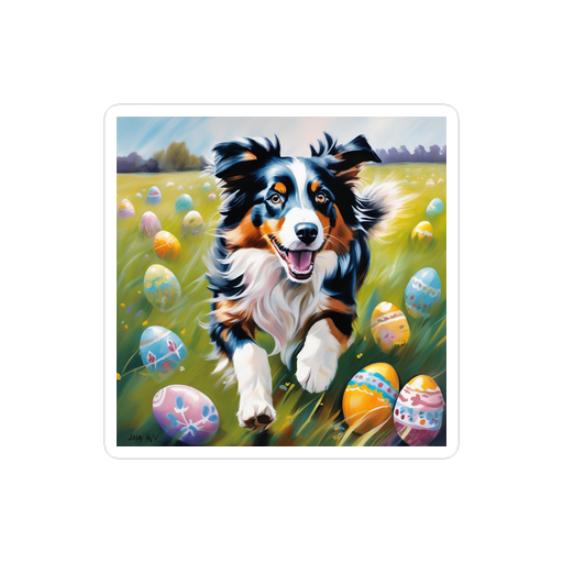 PugMug Custom Australian Shepherd Dog Sticker