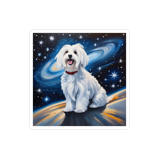 PugMug Custom White Havanese Dog Sticker