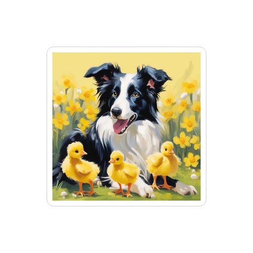 PugMug Custom Border Collie Sticker