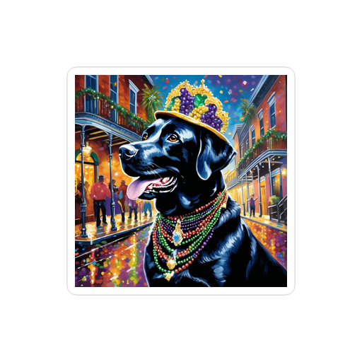 PugMug Custom Black Labrador Retriever Sticker