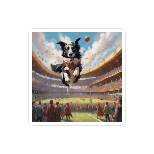 PugMug Custom Border Collie Sticker