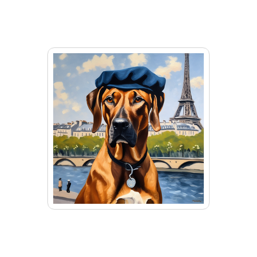 PugMug Custom Rhodesian Ridgeback Sticker