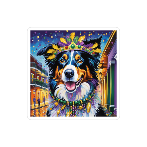 PugMug Custom Border Collie Sticker