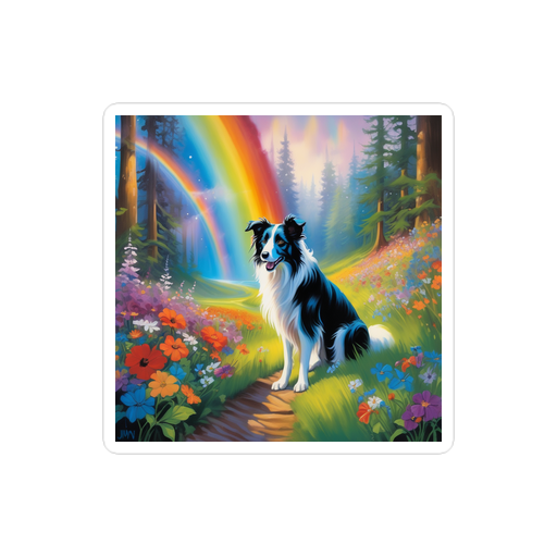 PugMug Custom Border Collie Sticker